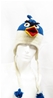 Bonnet en laine Angry bird bleu